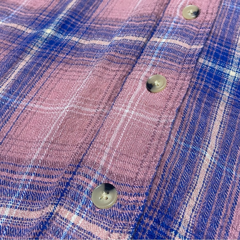 {Urban Outfitters | BDG} Keanu Flannel Button-Down Shirt~ Size Small - Picture 6 of 16